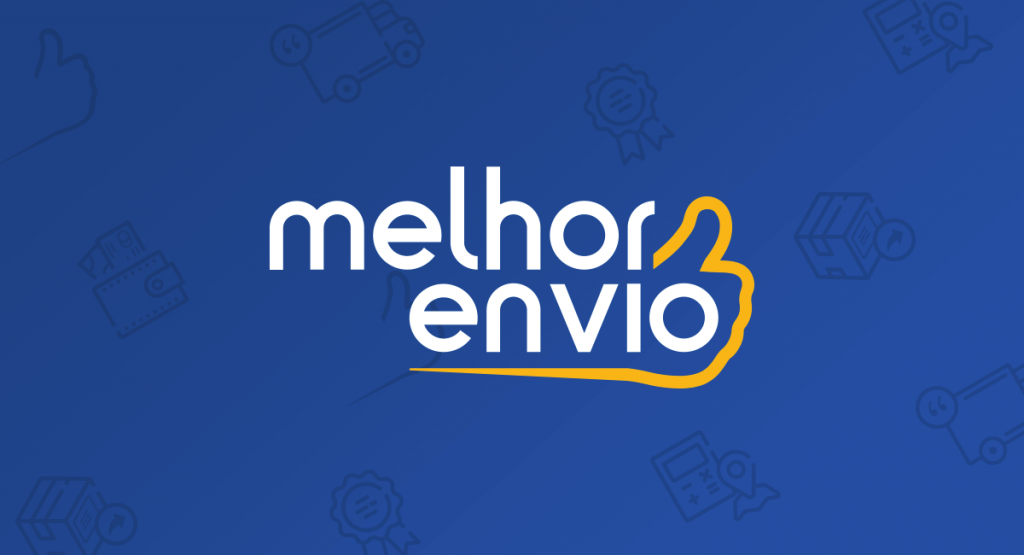 Logotipo da Melhor Envio, logística integrada nativamente no Bling