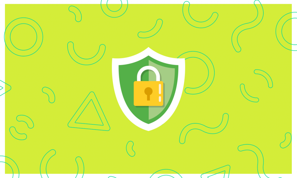 Ilustração de um escudo com um cadeado fechado, representando a segurança do certificado digital A1