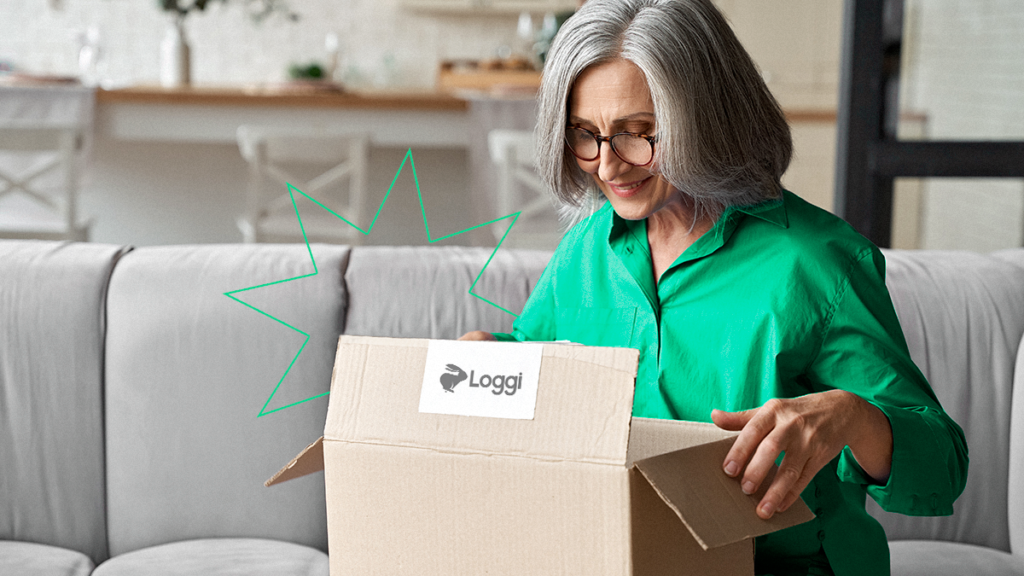 Empreendedora enviando produto com Loggi