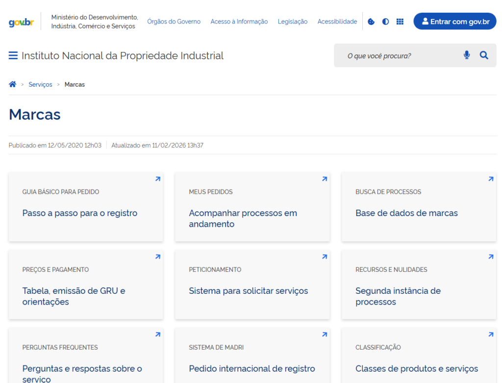 Como saber se uma marca já existe
